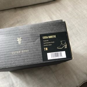 Empty box - Frye Essa Bootie, Dark Ash, size 7M.